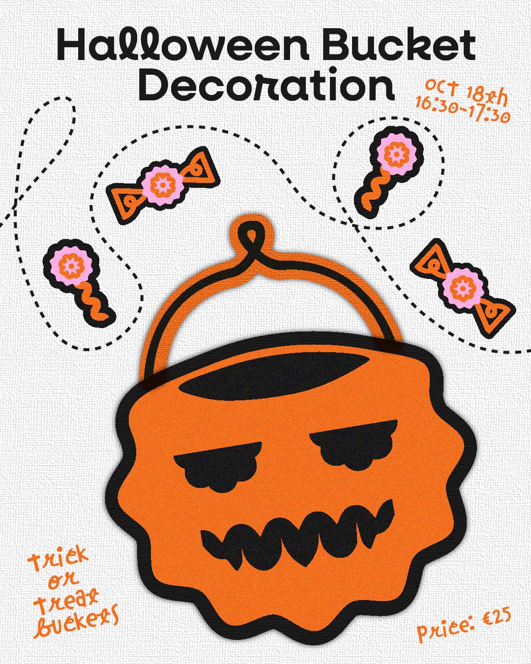 Decoración canastas Halloween